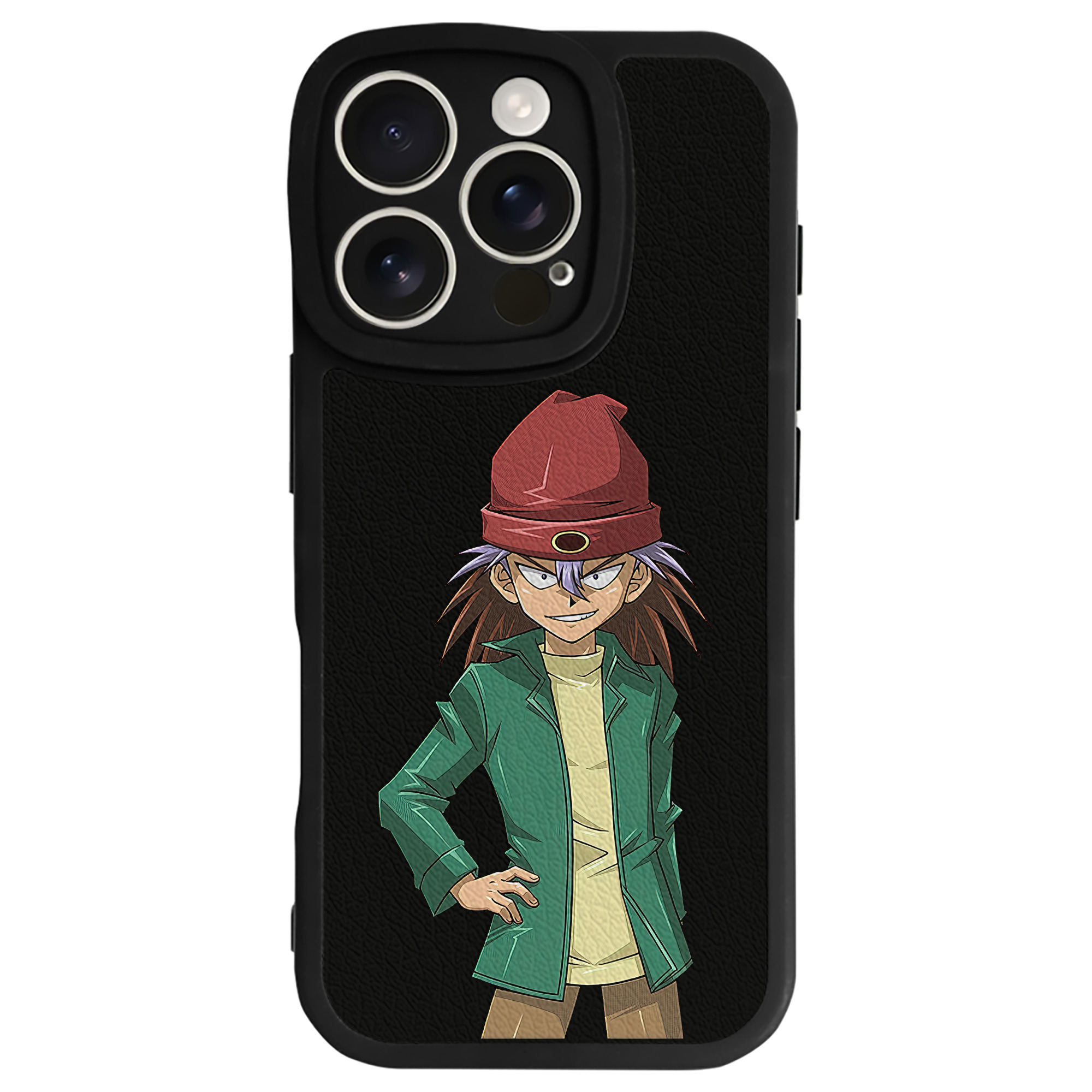 （画像用） 遊☆戯☆王 Yu-Gi-Oh! 【iPhone 16シリーズ対応】シリコンスマホケース（レザー調） 材質：シリコン